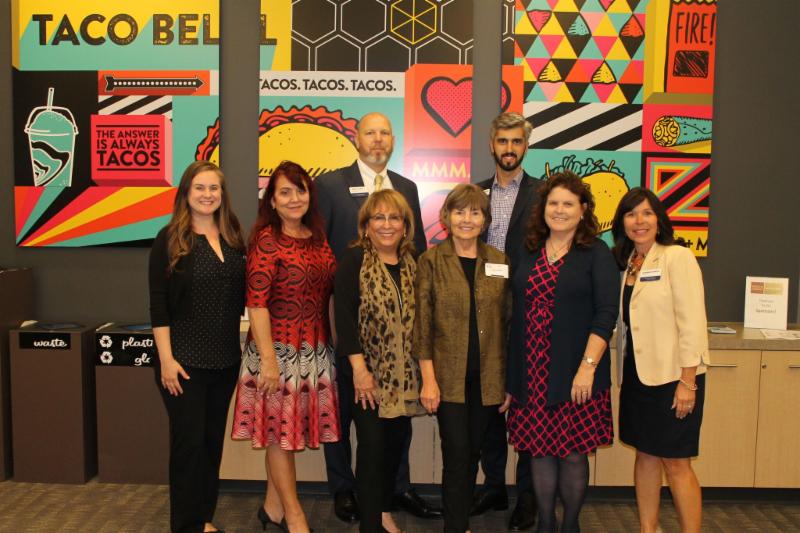Nonprofit Collaborative members at Taco Bell headquarters